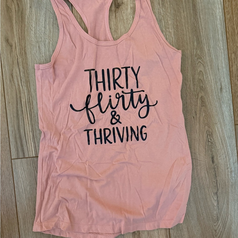 Pink Graphic Tank Top